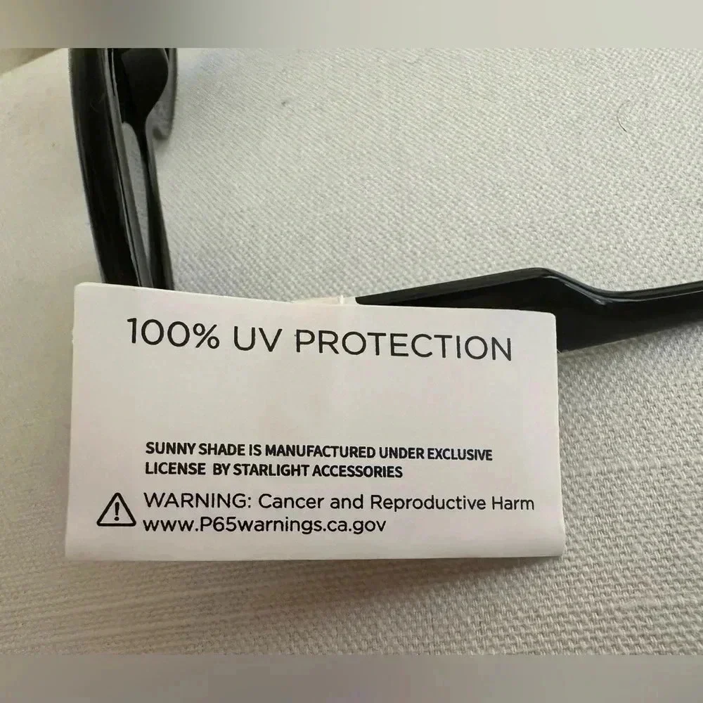 Sunny & Shade Sunglasses Retro Black Frame - NWT